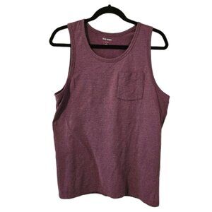 Purple Old Navy Men's Front Pocket Tank Top